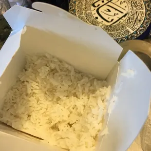White rice.