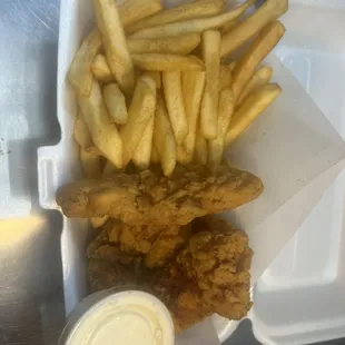 Ask about our 5 PCs of Tender and Fries Special + Ranch for only $12. So good to be true!!