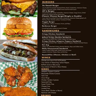 Our new menu