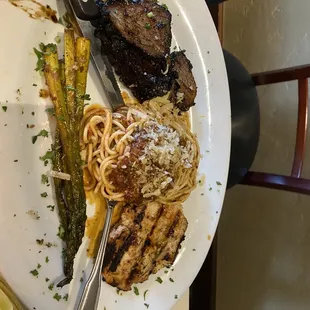 Greek chicken and tri tip