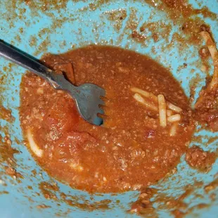 Spaghetti Yea thats not supposed to be soup... it was sssoooo runny