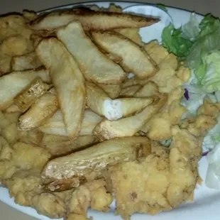 Huge chicken fried steak.