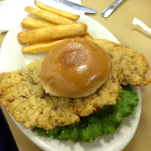 The bite size chicken fried steak sandwich...