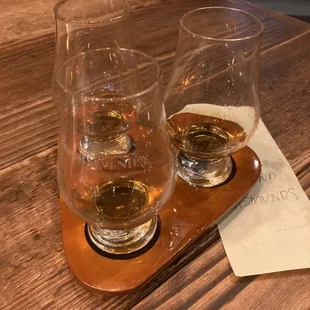 single malt whiskey flight