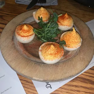 Chow Chow Deviled Eggs