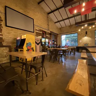 the inside of a restaurant