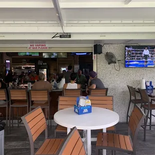 Outdoor (covered) seating !