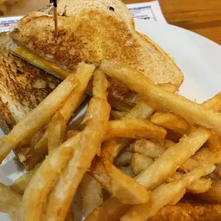 Grilled cheese and fries