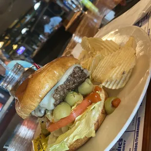 Olive burger