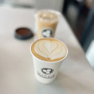 tahitian vanilla almond milk latte, it is so good !!