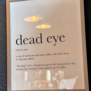 the definition of the sign