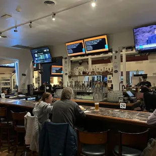 people sitting at the bar