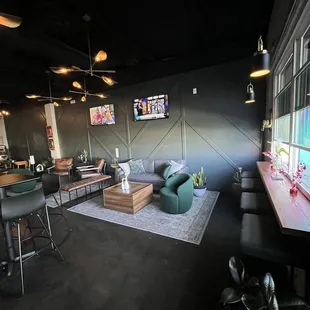 a view of the bar area