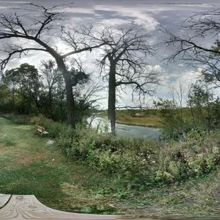 360° Lake view from side of the hill.