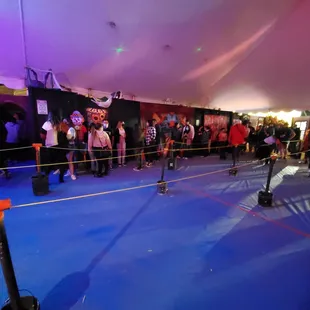 Line for haunted house