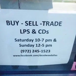 Only open Saturday and Sunday