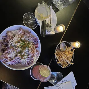 Chicory Caesar and fries
