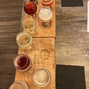 Full flight of 9 tastings