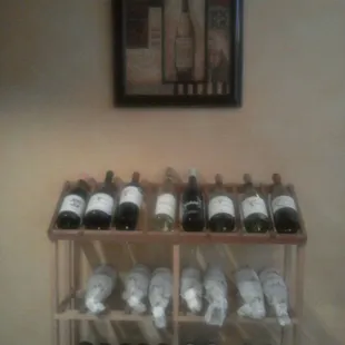 8-10 wines for tasting by the 3oz or 6oz glass.