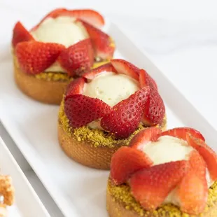 Authentic French-style sweet tarts.