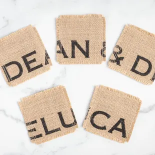 Logo Hemp Coaster Set