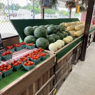 a variety of fruits and vegetables