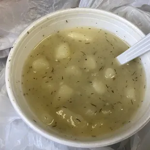 Homemade potato soup