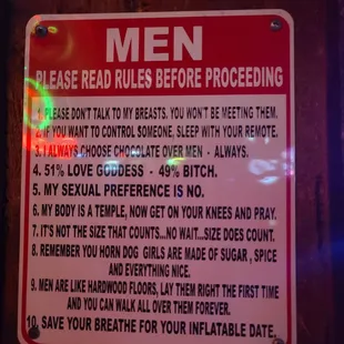 Sign on the wall made me chuckle