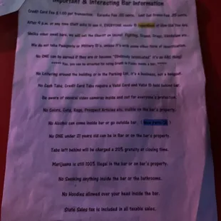 a piece of paper on a table