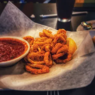 calamari with sauce