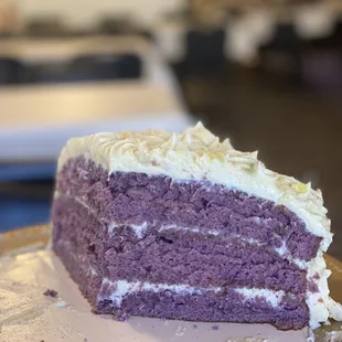 Purple butter cream cake