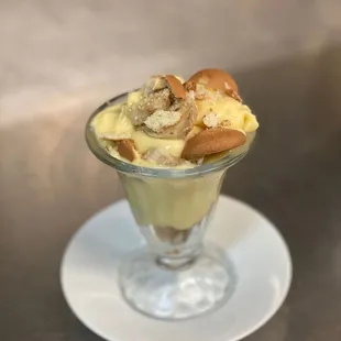 Homemade banana pudding