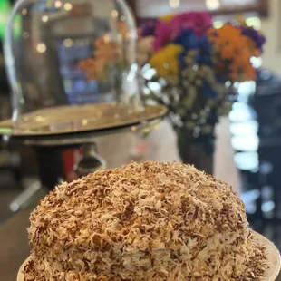 Toasted coconut cake