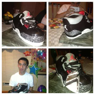 Jordan shoe cake. A favorite among teenagers.