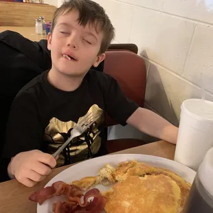 Pancakes and bacons