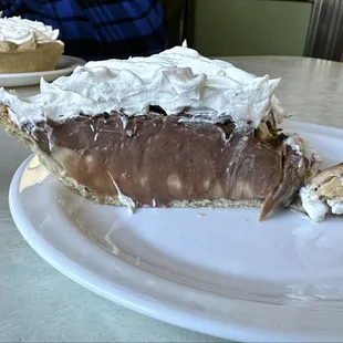 Peanut butter chocolate pie