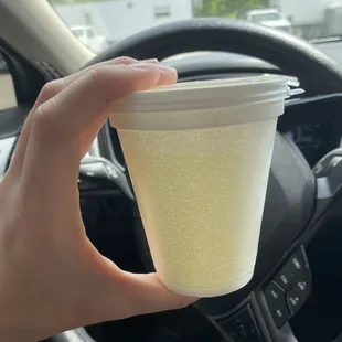 My &quot;large to go&quot; drink.