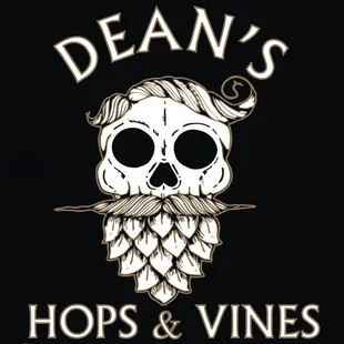 a skull with a beard