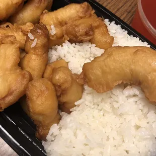 Sweet and sour chicken combo $8.10 The chicken and egg roll were hard and old. Disappointed in this place these days.