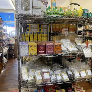 shelves of goods