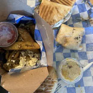Delivered on uber eats. Everything arrived hot and fresh!!