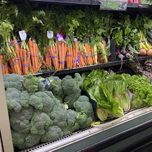a produce section of a grocery store