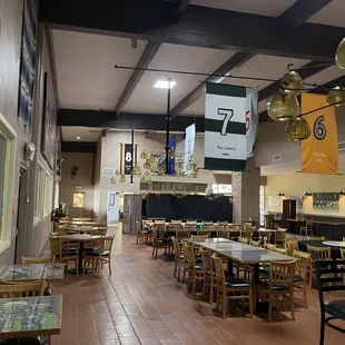 Inside of the restaurant