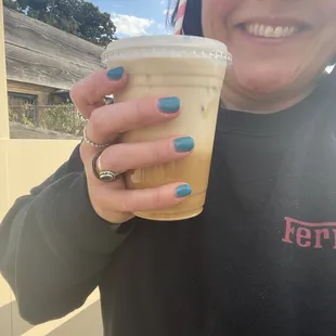 Pistachio Almond Milk Latte