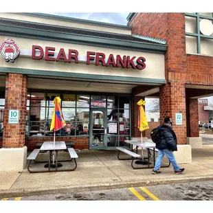 Dear Franks of Niles! (Village Crossing Shopping Center) Sandwiches Burgers Gyros HotDogs Chicken Italian Beef Salads Shakes etc. Cool!
