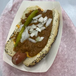 Chili Cheddar Dog