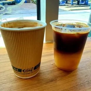 Mexican mocha and CA sunrise