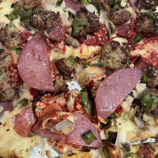 pizza, food