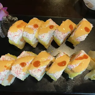 Red scorpion roll fresh and flavorful