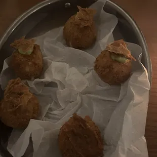 Smoked chicken croquettes